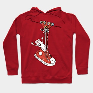 sneakers on wires Hoodie